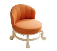 MAQDDO Pulley Stool with Wheels, Low Door, Shoe Changing, Small, Movable Backrest, Comfortable para Doméstico(Color3)