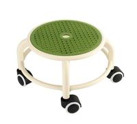 MAQDDO Round Rolling Low Stool Comfortable Universal Wheel Movable Mini High Weight Capacity For Home para Doméstico(Color2)