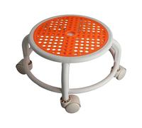 MAQDDO Round Rolling Low Stool Comfortable Universal Wheel Movable Mini High Weight Capacity For Home para Doméstico(Color4)