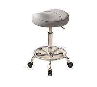 MAQDDO Saddle Bar Stool with Swivel Seat Backrest and Roller Casters Adjustable Height For Home Kitchen Island Counte para Doméstico(Color4)