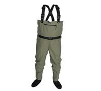 MAQDDO Vadeadores de Pesca con Mosca for niños y Adultos, Traje de vadeo Impermeable con pie de Neopreno, vadeadores de Pecho de Secado rápido para Pescar(2XL)