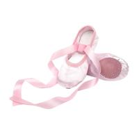 MAQDDO Zapatillas de Ballet for niñas, cómodas, con Suela Suave y Cinta de satén para NiñA Y Mujer(Pink B,28)