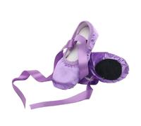 MAQDDO Zapatillas de Ballet for niñas, cómodas, con Suela Suave y Cinta de satén para NiñA Y Mujer(Purple,42)
