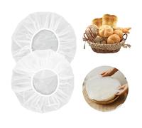 MAQIHAN Fundas reutilizables para cuencos para prueba de pan, 2 piezas de plástico EVA, cubierta elástica elástica para almacenamiento de alimentos, tapas de ducha, cesta de masa madre, suministros