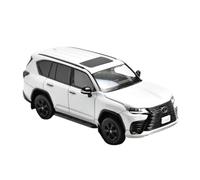 Maqueta A Escala 1:64 del Lexus LX600 SUV Vehículo De Viaje Modelo De Coche Metálico Recuerdo Clásico Adorno Estático(White)