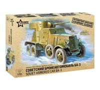 Maqueta Ba-3 ZVEZDA 1/35 , Coche Tanque Soviético Segunda Guerra Mundial Liso Un