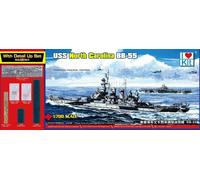 Maqueta Barco Grado Top North Carolina Bb-55 ILOVEKIT 65704 1/700ème Maqueta