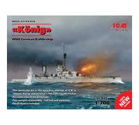 Maqueta Barco " König " WWI German Batalla ICM S.014 1/700ème Tanque
