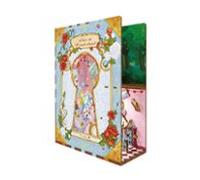 Tonecheer DIY Book Nook Kit Rompecabezas 3D de Madera para Adultos DIY Libro Nook Miniaturas para Construir Decoración Regalo Creativo (Alicia en el país de Las Maravillas