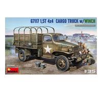 Maqueta Camión G7117 1,5t 4×4 Cargo Truck W / Winch MiniArt 35389 1 :3 5