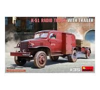 Maqueta Camión K-51 Radio Truck Con Trailer MiniArt 37062 1 :3 5 Maqueta Tanque