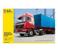 Maqueta Camión Volvo F12-20 Globetrotter & Contenedor Semi-Remolque HELLER 8170