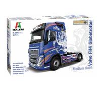 Maqueta Camión Volvo Fh4 Globetrotter Medium Roof ITALERI 3942 1:24 Maqueta
