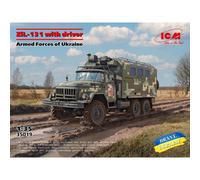 ICM 35019 - 1:35 ZiL-131 De Las Fuerzas Armadas De Ucrania Con Conductor - Nuevo