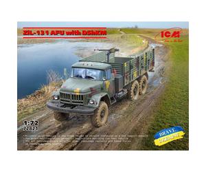Maqueta Camión ZІl-131 Afu Con Dshkm |ICM|72821| 1:72 Maqueta Tanque Promo
