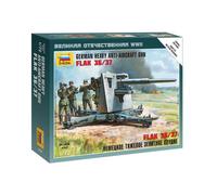 Maqueta Canon German Heavy Anti-aicraft Gun Flak 36/37 ZVEZDA 6158 1:72 Maquett