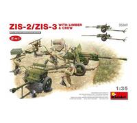 Maqueta Canon Zis-2/Zis-3 2 en 1 Limber y Tripulación Miniart 35369 1/35ème