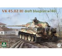Maqueta Char Prototype Vk45.02(h) Plano De Diseño Takom 2191 A 1:35. Reproduct
