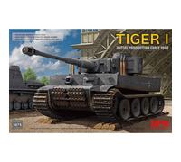 Maqueta Char Tiger I Producción Inicial Temprano 1943 Modelo Ryefield 5075 1/35