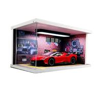 Maqueta Coche 1:24 para Ferrari SF90XX Light Garage Edition Modelo Coche Carreras Juguete Colección Regalo para Amigos Y Familiares(Rojo)