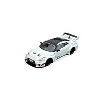 Maqueta Coche 1:64 Nissan GTR R35 35GT-RR LB - Modelo De Coche De Carreras De Aleación Blanca, Juguete De Colección