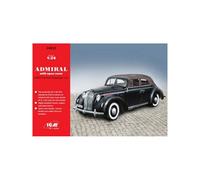 Maqueta Coche Admiral Cabriolet Con Open Cover WWII German Pasajero Car ICM