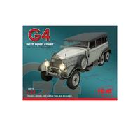 Maqueta Coche G4 Con Open Cubierta Segunda Guerra Mundial German Staff Car ICM