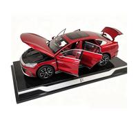 Maqueta Coche Juguete 1:18 para BYD New Energy Modelo Coche Aleación Fundida Presión Recuerdo Colección Juguete Decoración Vehículo Rojo