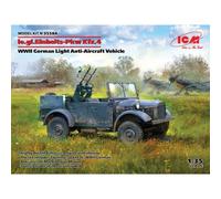 Maqueta Coche Le.gl.einheits-pkw Kfz.4 WWII German Luminoso Anti-aircraft
