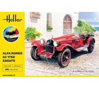 Maqueta Coche Starter Kit Alfa Romeo 6C 1750 Zagato |HELLER|56715| 1:24 Maqueta