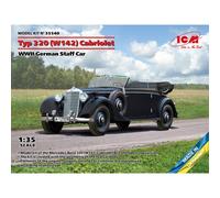 ICM 35540 1/35 TIPO 320 (W142) CABRIOLET, COCHE DE OFICIALES ALEMÁN DE LA WWII