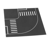 Maqueta de Carretera de Plástico, Modelo Urbano DIY | Escena de Trazado Vial, Montaje Sencillo y Detalles Realistas, para Juego Interactivo y Aprendizaje Familiar