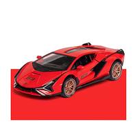 Maqueta de Coche a Escala para Lamborghini 1 32 Modelo Coche Aleación Simulación Control Fuerza Sonido Y Colección Regalo De Juguete Ligero Coche En Miniatura(C)