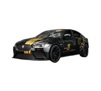 Maqueta de Coche de Juguete 1:24 para Jaguar XE SV PROJECT8 Simulación De Sonido Y Luz Retroceso Modelo Coche De Carreras De Aleación Juego De Pasatiempo Fundido a Troquel(Negro)