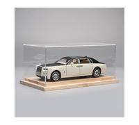 Maqueta de coche de juguete 1:24 para Rolls-Royce Cullinan Phantom, vehículo de metal fundido a presión de lujo, modelo de coche, exhibición, decoración, regalo Fundido a troquel(White Black-B)