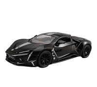 Maqueta de Coche de Juguete Coche Deportivo Aleación Lykan Hypersport, Modelo Coche Carreras Metal Fundido Presión Sonido Simulación Juguetes Ligeros 1:24 Fundido a Troquel(Negro)