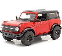 Ford BRONCO Wildtrack 2021 Negro Rojo Coche a Escala 1:18 Maisto