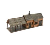 ＡＷＨＡＯ Maqueta de Edificio a Escala 1:72. Escena arquitectónica en Miniatura. Paisaje. Materiales de construcción. Desmontaje. Manualidades DIY. Casa para