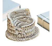 Maqueta de Edificio,Decoración de Resina para Escritorio Histórico Italiano | Miniaturas de arquitectura romana - Dormitorio sala de estar oficina apartamento casa de campo hotel bar escritorio mesa e