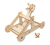 Maqueta de madera - Maqueta de madera, 9,65 x 6,69 x 1,18 pulgadas, rompecabezas de madera, juguete de trebuchet | Kit educativo de menta para proyectos científicos, juegos de mesa, aprendizaje y