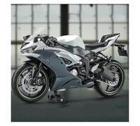 Maqueta de Motocicleta Colección 1:12 para Ninja ZX-6R ZX 6R ZX6R Modelo De Motocicleta A Escala Regalo para Tu Novio(Grey)