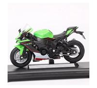 Maqueta de Motocicleta Colección 1/18 Escala para Ninja ZX-10R ZX10R 2021 Mini Modelo De Motocicleta Diecast Metal Bicicleta Vehículo Hobby Regalo Verde