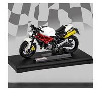 Maqueta de Motocicleta Colección 1:18 para Ducati para Monster 795 Motocicleta Diecast Metal Alloy Mode(Blanco)