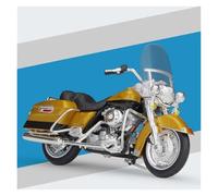 Maqueta de Motocicleta Colección 1:18 para FLHR para Road King 1999 Modelo De Simulación De Motocicleta En Aleación(Oro)