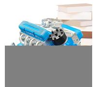 Maqueta de Motor V8 | Juguete De Ingeniería Motor De Coche | Juguetes STEM Realistas Educativos, Juegos de aprendizaje para Formación Colección Adulto