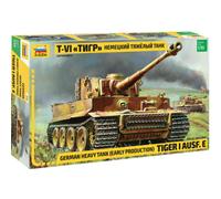 Maqueta De Tanque Pesado Alemán Tiger I Ausf E | Zvezda | 3646 | 1:35