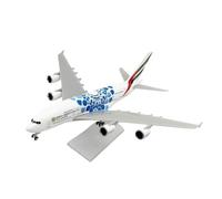 Maqueta estática Coleccionable de avión A380 a Escala 1/240 30cm Fabricada en Resina fundida a presión Juego de Pasatiempos en Miniatura