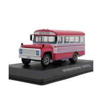 Maqueta Estática De Autobús Vintage Rojo A Escala 1:72 Aleación Ideal como Adorno Regalo O Recuerdo para La Habitación