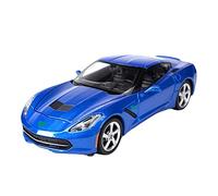 Maqueta Estática De Coche Fundido A Presión A Escala 1:24 para Corvette Stingray 2014 Decoración(Blue)
