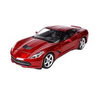 Maqueta Estática De Coche Fundido A Presión A Escala 1:24 para Corvette Stingray 2014 Decoración(Red)